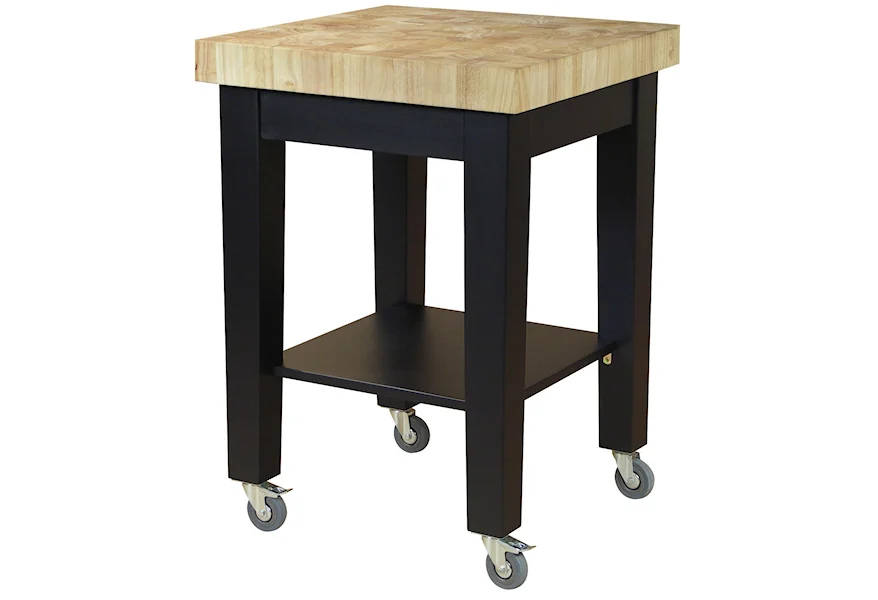 Dining Essentials Kitchen Cutting Block Cart by John Thomas at Esprit Decor Home Furnishings